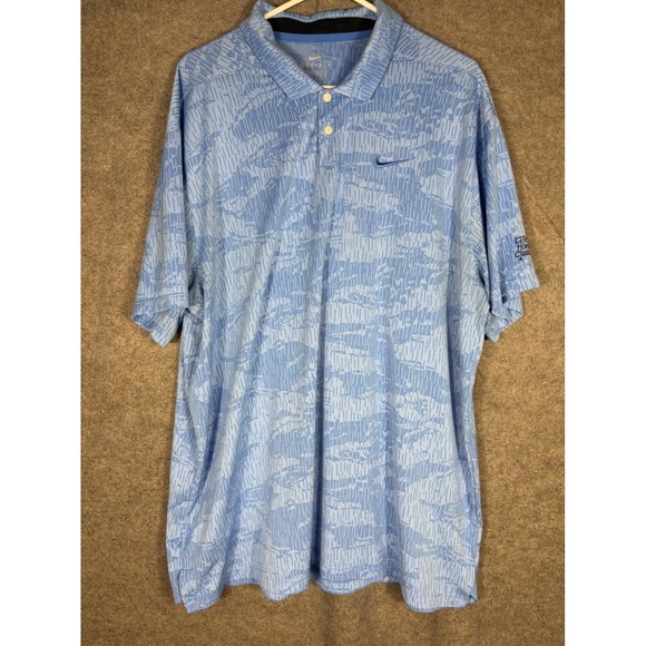 Nike Mens Dri-FIT Golf Polo Shirt Blue Honda Classic BV0478-402 XXL 2XL